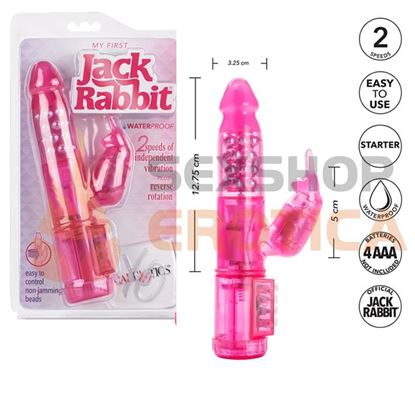 Jack rabbit vibrador rotativo con estimulador de clitoris